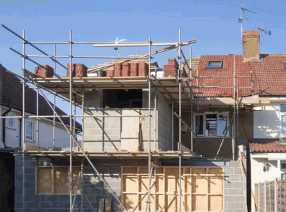 Basic Scaffolding For A Detached House