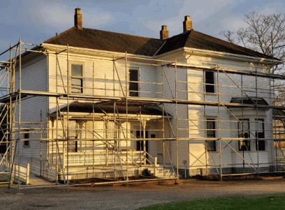 Scaffolding For A House