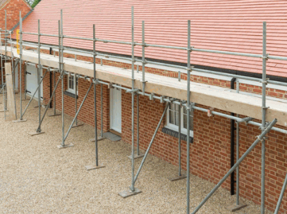 Scaffolding For Gutter Repair